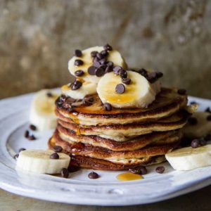 Choco banana pancake recipe with protein powder