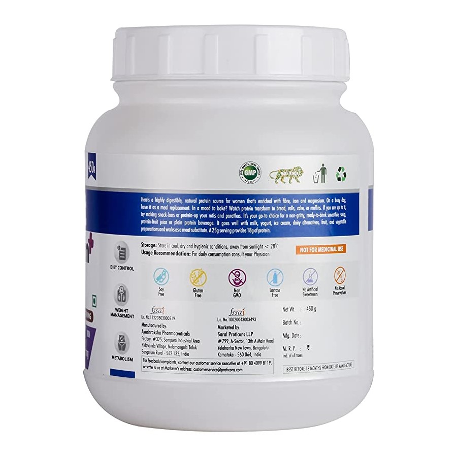 Plant Protein+ Unflavored Saral Proticons