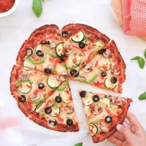 Vegetarian Pizza recipe with pea protein